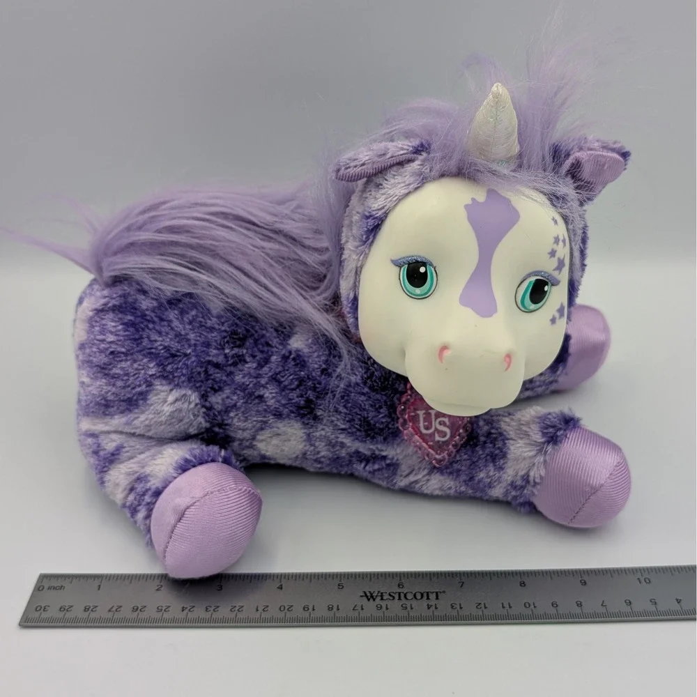 Unicorn Surprise Zoey Purple Tie Dye Plush Mother Just Play Magical Star Toy